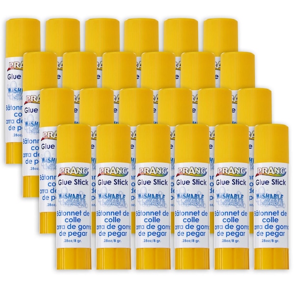 Prang Washable Glue Stick, .28 oz, PK24